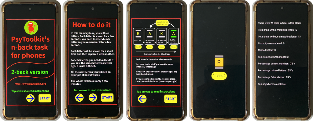 nback screenshots